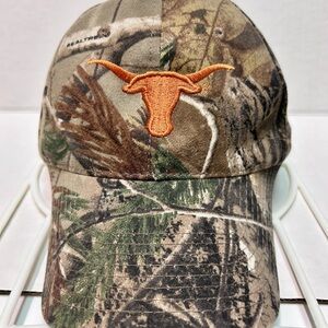 Texas Longhorns Realtree Camouflage Baseball Cap New Vintage Hat NWOT